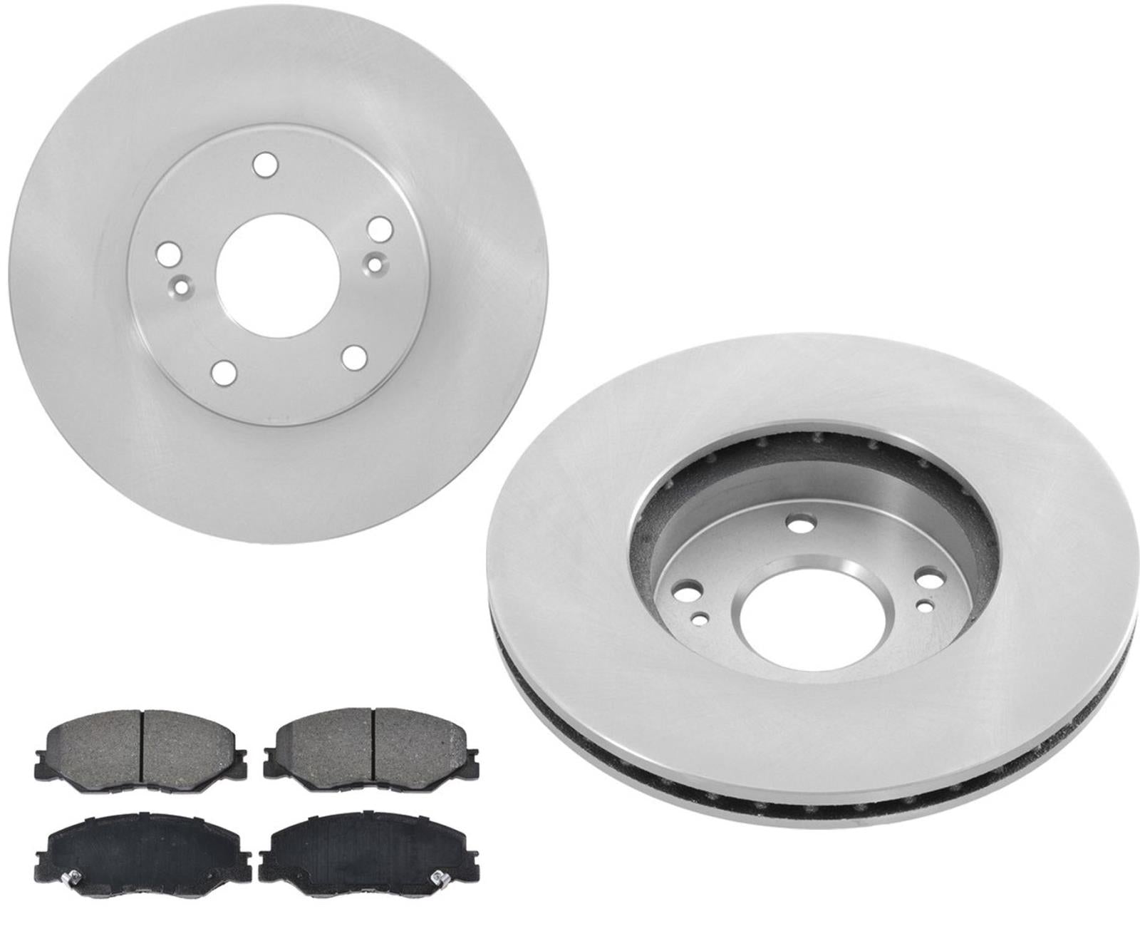 Ceramic Front Pads & OE Style Disc Brake Rotors For Honda Civic 2022 2023 2024