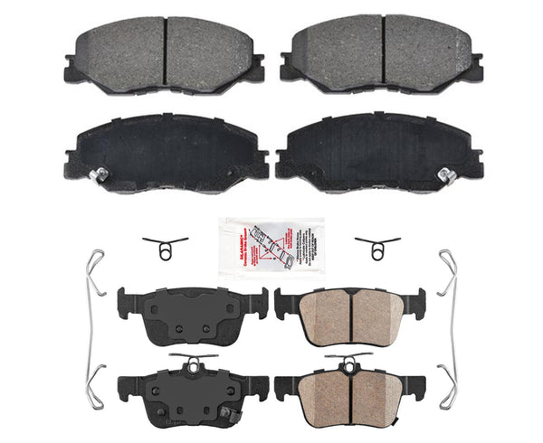 Front and Rear Ceramic Brake Pads For Honda Civic 1.5L 2.0L 2022 2023 2024