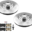 Brake Rotors & Ceramic Brake Pads Hardware For Hyundai Genesis 4.6L 4Door 09-11