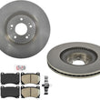 Front Rotors & Ceramic Brake Pads Hardware for Hyundai Genesis V8 4Door 2012-14