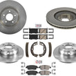 Rotores delanteros y traseros y pastillas de freno para Hyundai Genesis 3.8L 4 puertas 15-16
