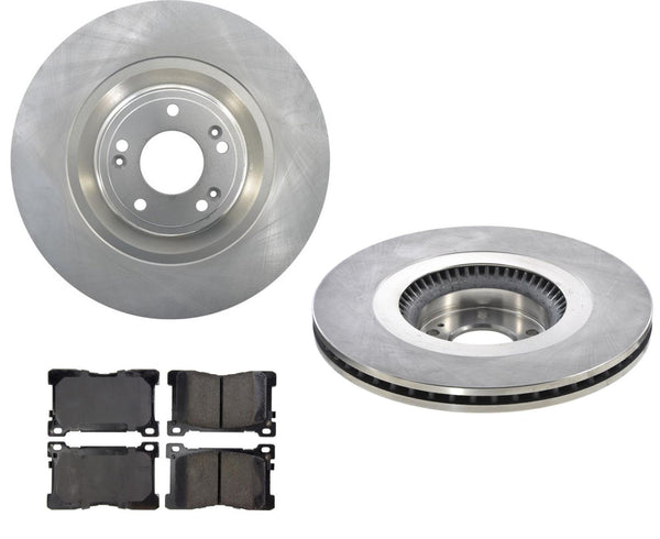 Front Disc Brake Rotors & Ceramic Brake Pads For KIA K900 5.0 V8 2015-2017