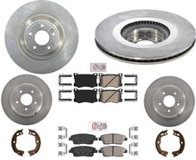 AmeriPro Rotores de freno de disco Pastillas de freno Hardware para KIA K900 3.8L V6 2015-2017