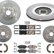 AmeriPro Disc Brake Rotors Brake Pads Hardware For KIA K900 3.8L V6 2015-2017