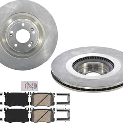 AmeriPro Disc Brake Rotors Ceramic Brake Pads For Kia K900 3.8L V6 2015-2017