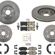 Rotores de freno de disco delantero y trasero, herrajes para pastillas de freno para Hyundai Equus 4.6L 2011