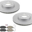 Frt GEO Performance Brake Rotors Brake Pads hardware For Hyundai Santa Fe 07-09