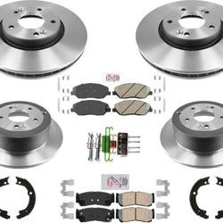 Carbon Performance Brake Rotors Brake Pads Parking For Hyundai Santa Fe 2007-09