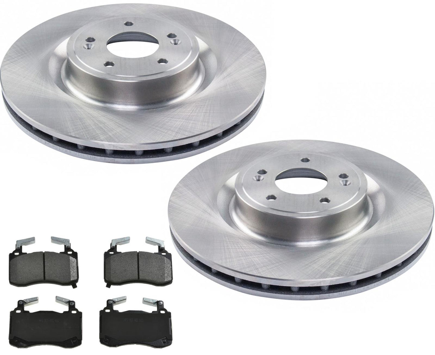 Front 350MM Brake Rotors & Ceramic Brake Pad For G70 19-2022 W/ Brembo Braking