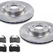 Front 350MM Brake Rotors & Ceramic Brake Pad For G70 19-2022 W/ Brembo Braking