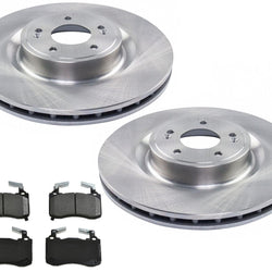 Front 350MM Brake Rotors & Ceramic Brake Pad For G70 19-2022 W/ Brembo Braking