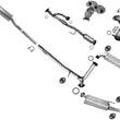 Tubo de extensión de resonador, silenciadores dobles, sistema de escape para Toyota Avalon 2005-2007