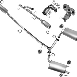 Tubo de extensión de resonador, silenciadores dobles, sistema de escape para Lexus ES350 2007-2012