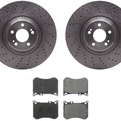 Front Disc Brake Rotors Ceramic Disc Brake Pads For Mercedes Benz S450 2018-2020