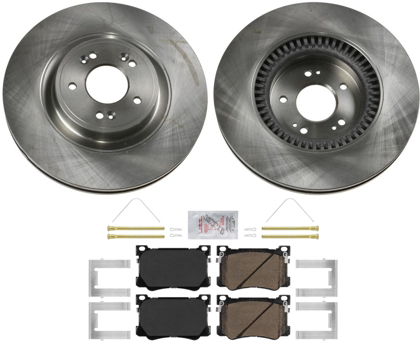 Rotores de freno de disco delantero Pastillas de freno de disco de cerámica para Genesis G80 3.8L 2018-2020