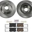 Front Disc Brake Rotors Ceramic Disc Brake Pads For Genesis G80 3.8L 2018-2020