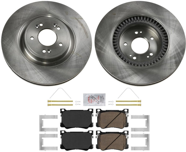 Front Disc Brake Rotors Ceramic Disc Brake Pads For Genesis G80 3.8L 2018-2020