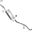 Exhaust Muffler Tail Pipe for Nissan Frontier RWD 2.4 01-04 Extended Cab 116.1"