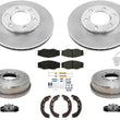 Brake Disc Rotors Pads Drums For 1993-1998 Toyota T100 Rear Wheel Drive 1/2 Ton