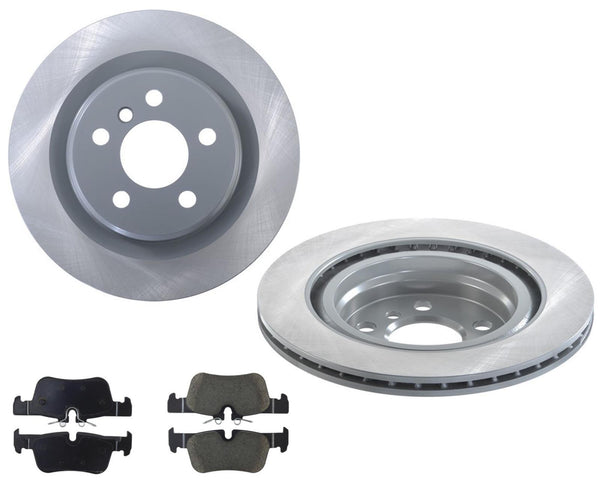 Coated REAR Disc Brake Rotors Ceramic Pads For BMW X1 2016-2021 REF 34216799369