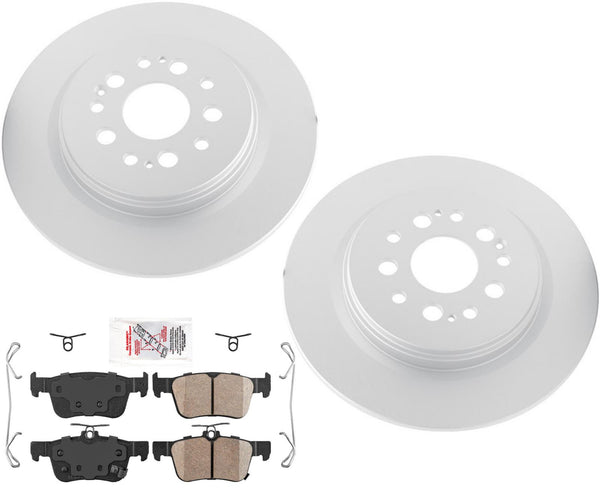 GEO Coated Rear Disc Brake Rotors Disc Brake Pads For Acura RDX 2.0L 2019-2022