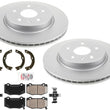 GEO Coated Rear Disc Brake Rotors Disc Brake Pads for 16-20 Camaro 3.6L LS LT