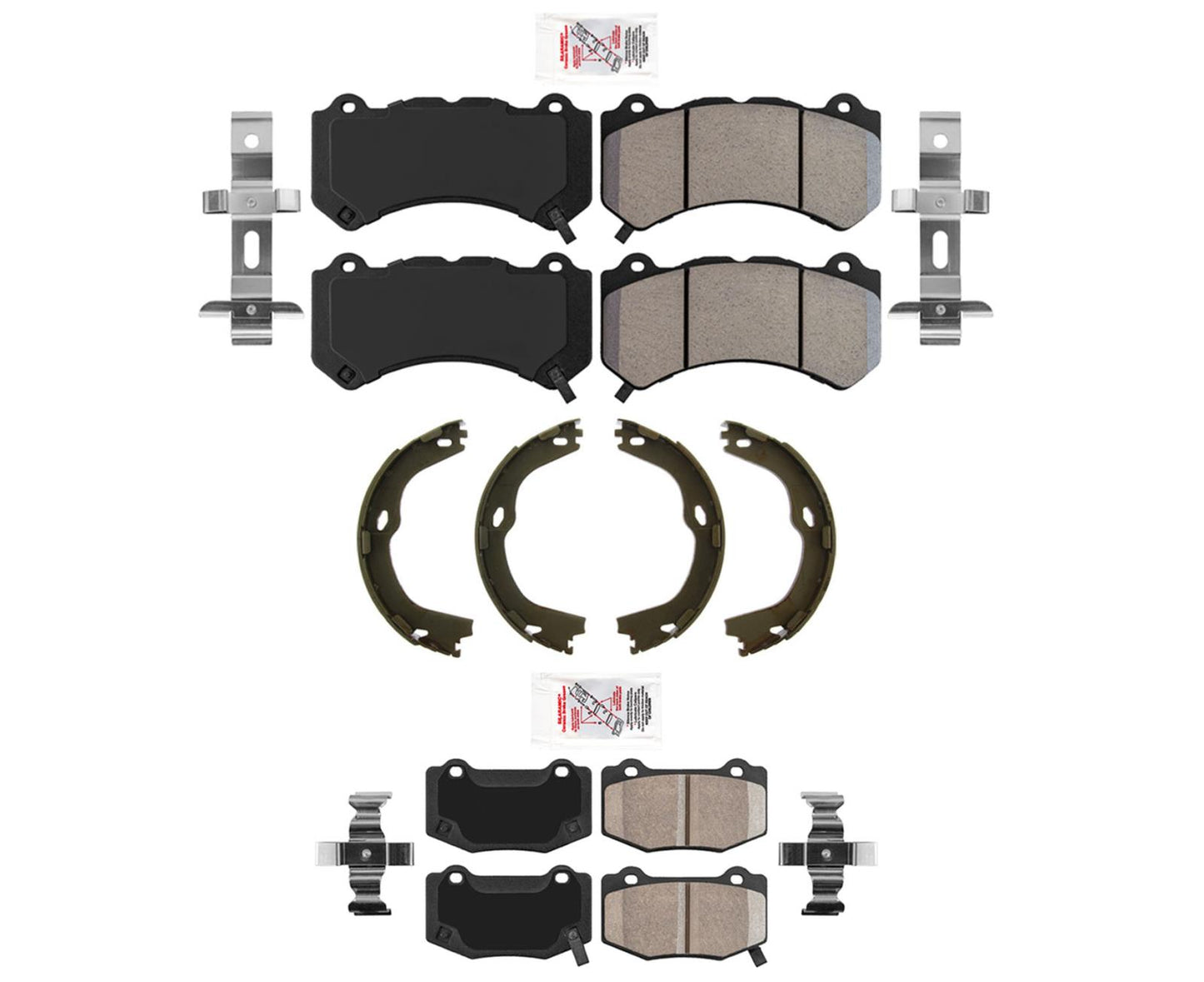 AmeriPro Premium pastillas de freno de disco zapatos de estacionamiento para Camaro 3.6L LS LT 16-20