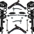 Front Struts Control Arms Tie Rods & Links For Pilot 06-2008 Front Wheel Drive