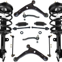 Front Struts Control Arms Tie Rods & Links For Pilot 06-2008 All Wheel Drive