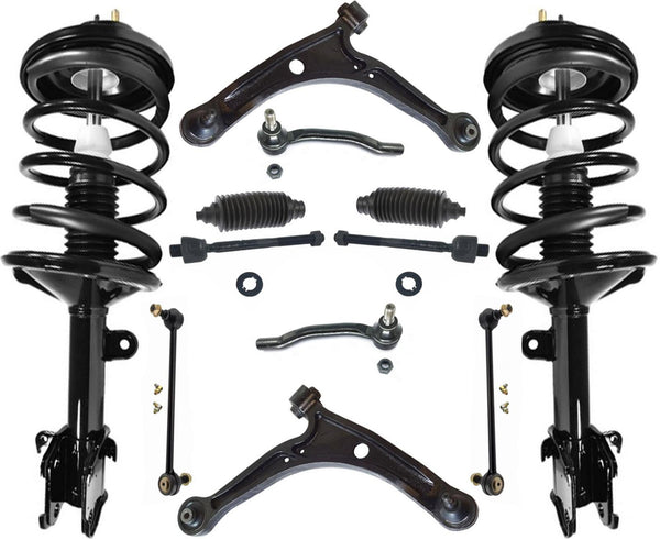 Front Struts Control Arms Tie Rods & Links For Pilot 06-2008 All Wheel Drive