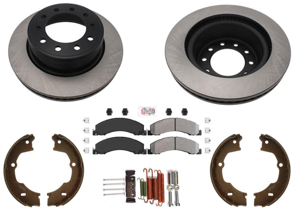 REAR  Disc Brake Rotors Fleet Duty Brake Pads for Ram 4500 5500 2008-2021