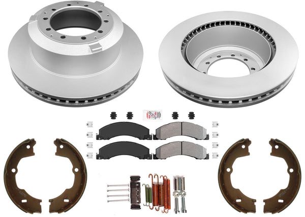 REAR  Disc Brake Rotors Fleet Duty Brake Pads for Ram 4500 5500 2008-2021