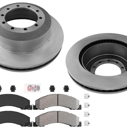 Front Disc Brake Rotors Fleet Duty Brake Pads for Ram 4500 5500 2008-2021
