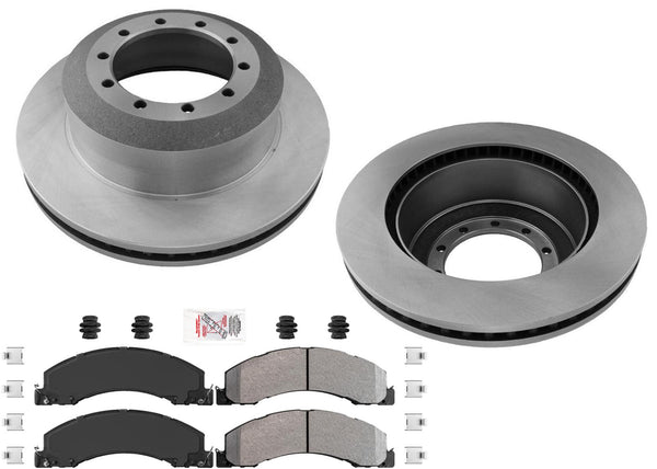 Front Disc Brake Rotors Fleet Duty Brake Pads for Ram 4500 5500 2008-2021