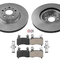 GEO Coated Front Disc Brake Rotors Disc Brake Pads for Camaro SS 2016-2020 6.2L