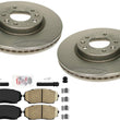High Carbon Front Disc Brake Rotors Ceramic Brake Pads for Mazda CX-7 CX7 07-12