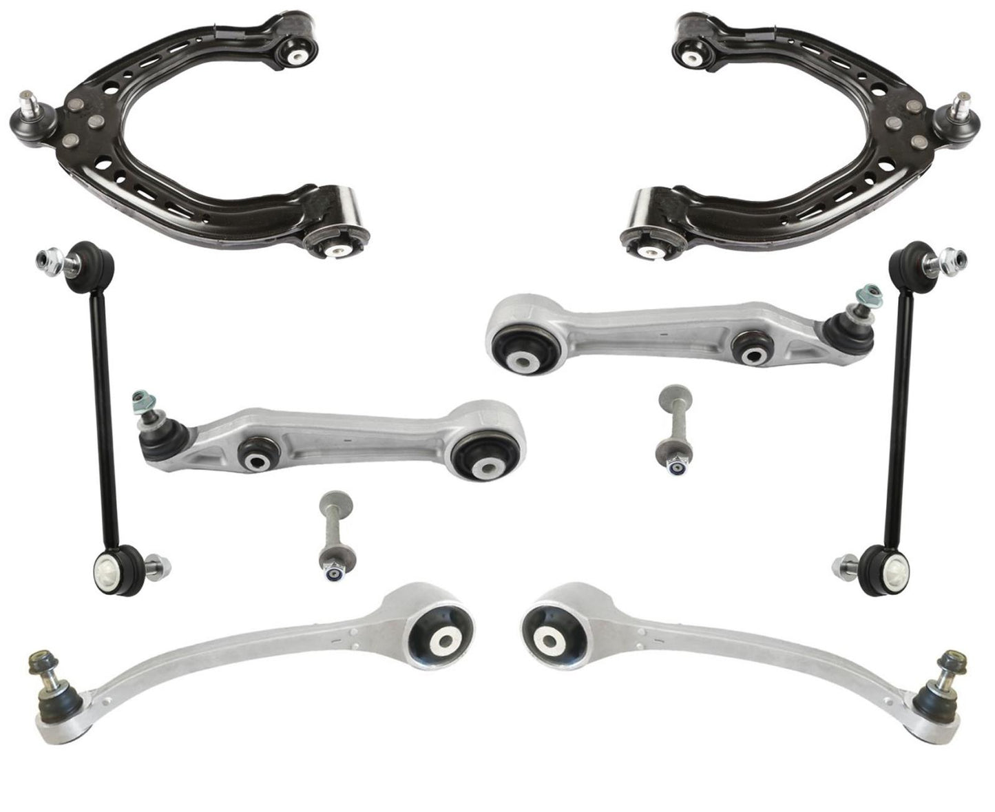Front Upper & Lower Control Arms Links For Tesla Model S 14-21 All Wheel Drive
