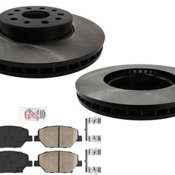 Premium Front Disc Brake Rotors Disc Brake Pads for Camaro 16-20 2.0L LS LT