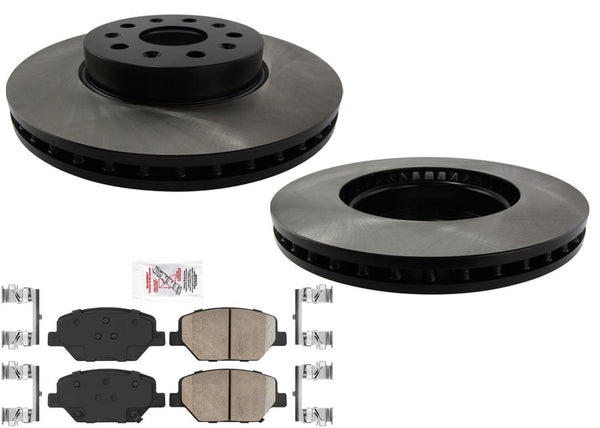 Premium Front Disc Brake Rotors Disc Brake Pads for Camaro 16-20 2.0L LS LT