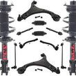 Front Struts Control Arms Links For Sonata 12-14 W/ Rear Facing Sway Bar Links