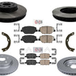 Premium Frt & Rear Disc Brake Rotors Disc Brake Pads for Camaro 16-20 2.0L LS LT