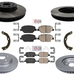 Premium Frt & Rear Disc Brake Rotors Disc Brake Pads for Camaro 16-20 2.0L LS LT