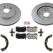GEO Coated Rear Disc Brake Rotors Disc Brake Pads for Camaro SS 16-20 6.2L
