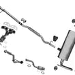 Catalytic Converters Muffler Exhaust Pipe System for 2014-2020 Nissan Rouge 2.5L