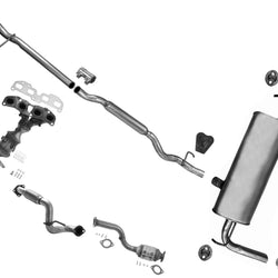 Catalytic Converters Muffler Exhaust Pipe System for 2014-2020 Nissan Rouge 2.5L