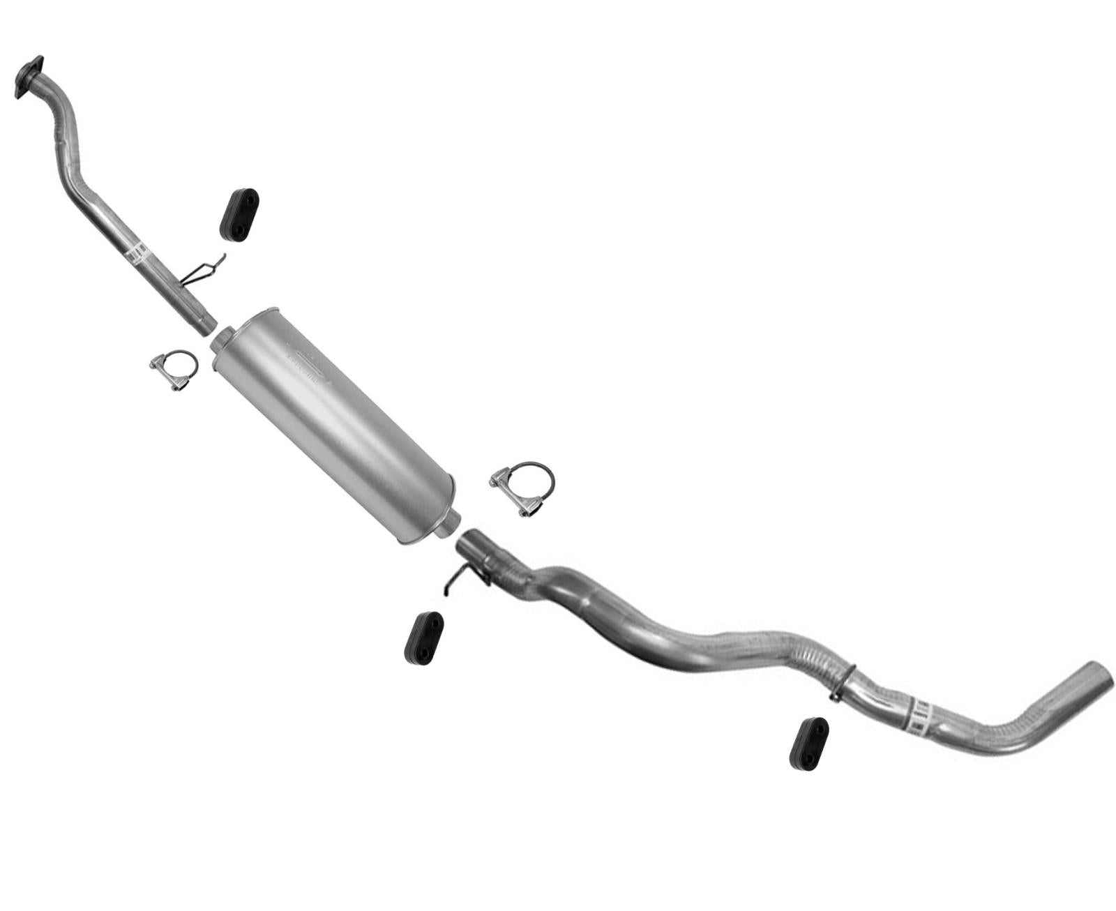Silenciador de tubo, sistema de escape para Silverado 1500 1999-01 con distancia entre ejes de 133"