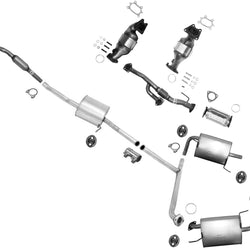 Catalytic Converters Dual Exhaust System for 03-05 Honda Accord 3.0L V6 4 Door