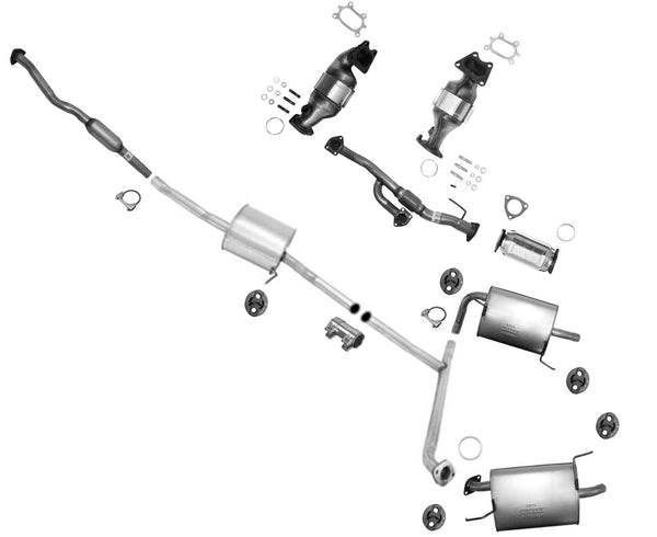 Catalytic Converters Dual Exhaust System for 03-05 Honda Accord 3.0L V6 4 Door