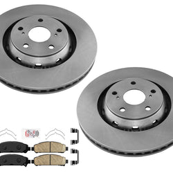 Frt GEO Coated Disc Brake Rotors Ceramic Brake Pads For Toyota Venza 2009-2016