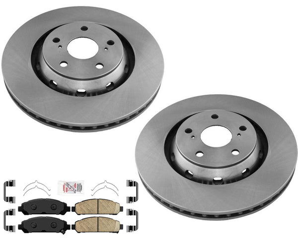 Frt GEO Coated Disc Brake Rotors Ceramic Brake Pads For Toyota Venza 2009-2016